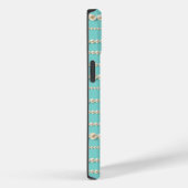 Elegante Teal & Parel Kettingen iPhone Hoesje (Achterkant / Rechts)
