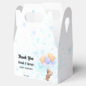 elegante Teddy Bear douche Bedankdoosjes (Geopend)