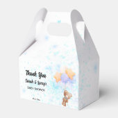 elegante Teddy Bear douche Bedankdoosjes (Voorkant Zijde)