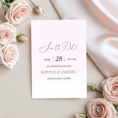 Elegante Tedere Bruid & Bruidegom Foto Bruiloft Fe Save The Date