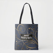 Elegante  tekst floreert tote bag (Voorkant)