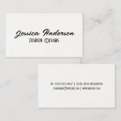 Elegante tekst | Gebarsten textuur achtergrond Visitekaartje (Voorkant / Achterkant)