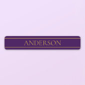 Elegante  tekst | Goud en diep Paars Labels