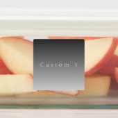 Elegante tekst op eenvoudige moderne grijze ombre  labels (Aangebracht)