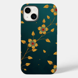 Elegante telefoonhoes met bloempatroon Case-Mate iPhone 14 hoesje