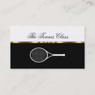 Elegante Tennislessen Afspraak Visitekaartjes