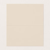 Elegante Tent Fold Modern Script Visitekaartje (Binnenkant ongevouwen)