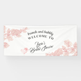 Elegante Tequila Roze Fun Bruiloft Brunch Welkom Spandoek