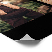 Elegante 'Ter Herinnering Aan' Herinneringsfotocol Poster (Hoek)