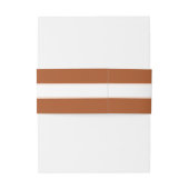 Elegante Terra Cotta Bloemenbruiloft Uitnodigingen Wikkel (Achterkant Voorbeeld)