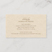 Elegante Terracotta Abstracte woestijn Visitekaartje (Achterkant)