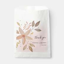 Elegante Terracotta Aquarel Bloem Handgeschilderd