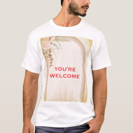 Elegante Terracotta Bloem Grafische T-shirt
