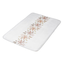 Elegante Terracotta Blush Watercolor Bloemen Badmat