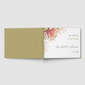 elegante Terracotta Blush Wildflower Waterverf Ar Gastenboek (Volledig)