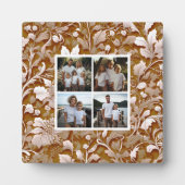 Elegante terracotta boho bloem fotoplaat (Voorkant)