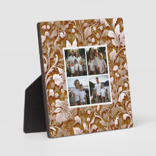 Elegante  terracotta boho bloem fotoplaat