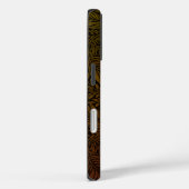 Elegante Terracotta Boho Botanisch Patroon Monogra Case-Mate iPhone Case (Achterkant / Rechts)