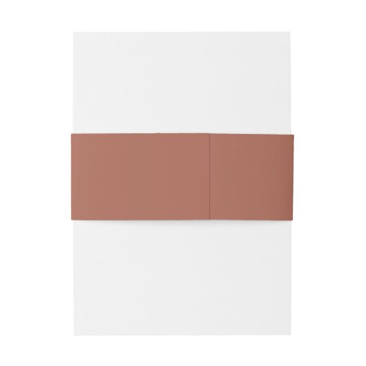Elegante Terracotta Clean Wedding Uitnodigingen Wikkel (Achterkant Voorbeeld)