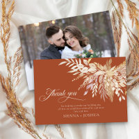 Elegante Terracotta Cream Foliage Duet Foto