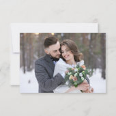 Elegante Terracotta Cream Foliage Duet Foto Bedankkaart (Achterkant)