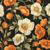 Elegante terracotta en salie groene bloemendeken fleece deken