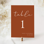 Elegante Terracotta Fall Wedding Kaart