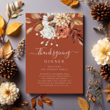 Elegante Terracotta Herfst Bloemstuk Thanksgiving 