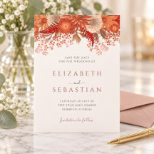 Elegante Terracotta Herfst Bruiloft