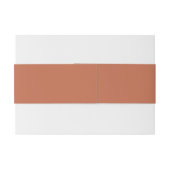 Elegante Terracotta Huwelijk Uitnodigingen Wikkel (Achterkant Voorbeeld)