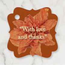 Elegante Terracotta Huwelijksgunstlabels