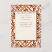 Elegante Terracotta Mexicaanse Talavera bruiloft d Informatiekaartje (Achterkant)