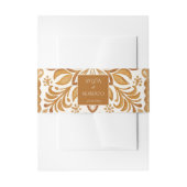 Elegante Terracotta Mexicaanse Talavera bruiloft Uitnodigingen Wikkel (Voorkant Voorbeeld)