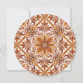 Elegante Terracotta Mexicaanse Talavera dank je Kaart (Achterkant)