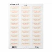 Elegante Terracotta Moderne Klassieke Bruiloft Etiket (Full Sheet)