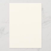 Elegante Terracotta Moderne Klassieke Bruiloft Menu (Achterkant)