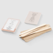 Elegante Terracotta Ombre Waterverf Handwaaier (Niet-gemonteerd)