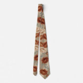 Elegante Terracotta Roos Stropdas (Achterkant)
