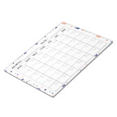 Elegante Terrazzo maandelijkse kalender planner Notitieblok (Schuin)