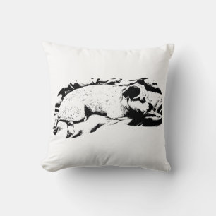 Elegante Terrier Repose, Winterbed Kussen