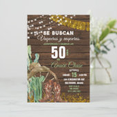 Elegante Texas Cactus Wood Volwassen Mexicaanse Ve Kaart (Staand voorkant)