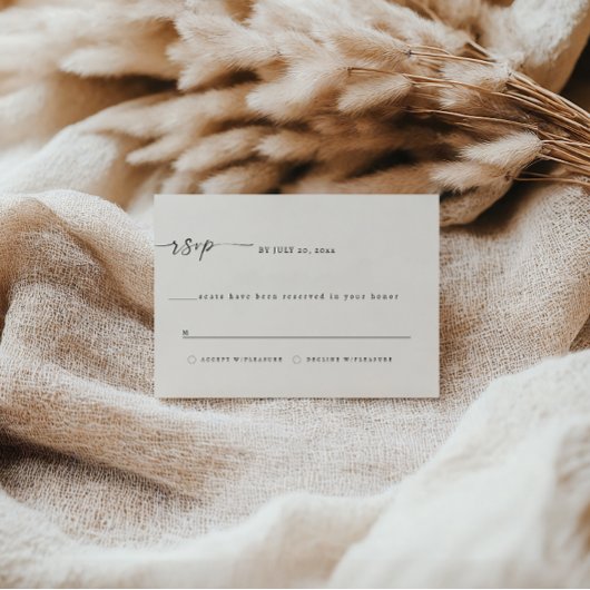 Elegante TEXAS RSVP-kaart -  Save The Date
