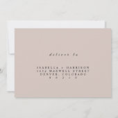 Elegante TEXAS RSVP-kaart -  Save The Date (Achterkant)