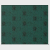 Elegante Textuur Donkere Smaragd Groene Stevige Kl Cadeaupapier (Vlak)