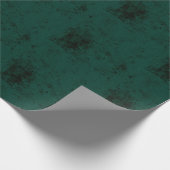 Elegante Textuur Donkere Smaragd Groene Stevige Kl Cadeaupapier (Hoek)