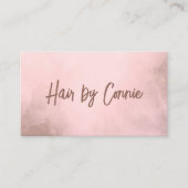 Elegante Textuur Pastel Stijlvolle Hair Stylist Visitekaartje (Voorkant)