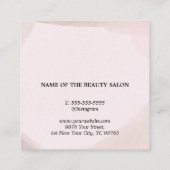 Elegante textuur pastelsalon afsprakenkaartje (Achterkant)