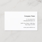 Elegante textuur witte faux koperen lijn advocaat visitekaartje (Achterkant)