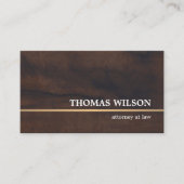 Elegante textuur witte faux koperen lijn advocaat visitekaartje (Voorkant)