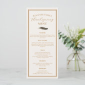 Elegante Thanksgiving-diner Fall Fazantveer  Menu (Staand voorkant)